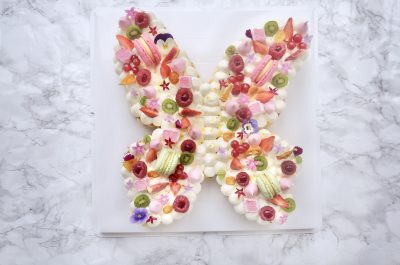 Gateau anniversaire animal - forme papillon -