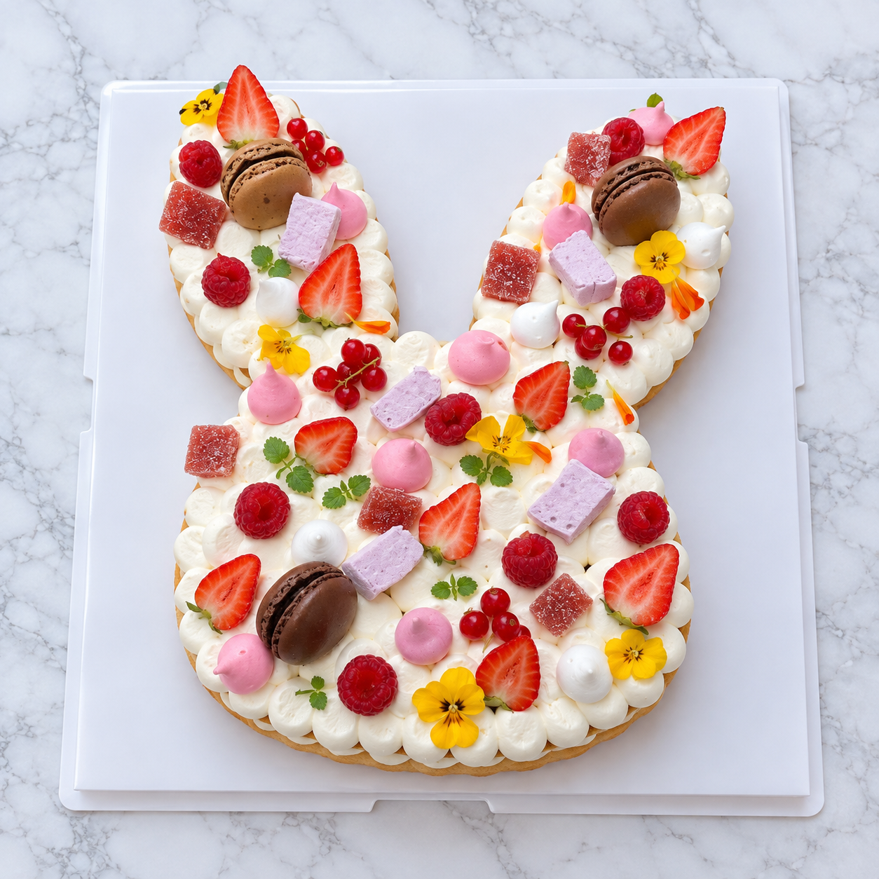Gâteau en forme de tete de lapin